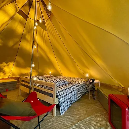 Luxury tent Tente Indiana Pins - La Teouleyre Saint-Julien-en-Born